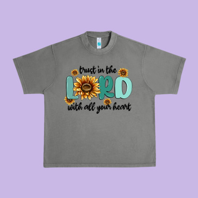 Trust In The Lord With All Your Heart Urban Heavy Tee Designed By Maliassmallbusiness