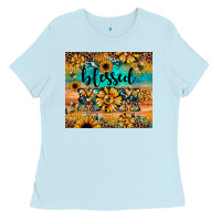 Baby Blue blessed mom Ladies Tee - JahusDesignShop