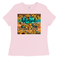 Bubblegum Pink blessed mom Ladies Tee - JahusDesignShop
