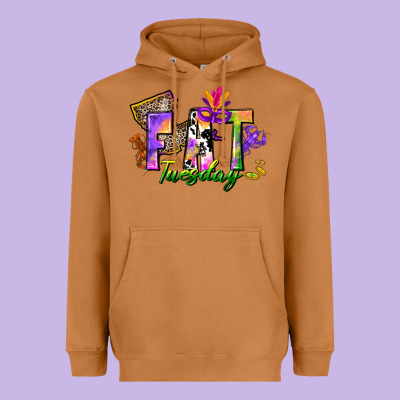 Fat Tuesday Heavyweight Hoodie Designed By Cowgirlartshop