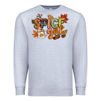 Heather Grey spice girl Premium Sweatshirt - CowGirlArtShop