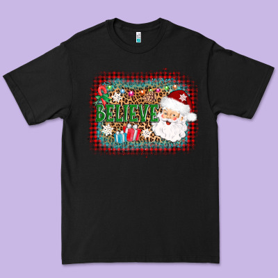 Believe Santa Premium Tee Designed By Adodesignshop