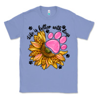 Colony Blue life is better with dogs Classic Tee - NancyCooperArtShop