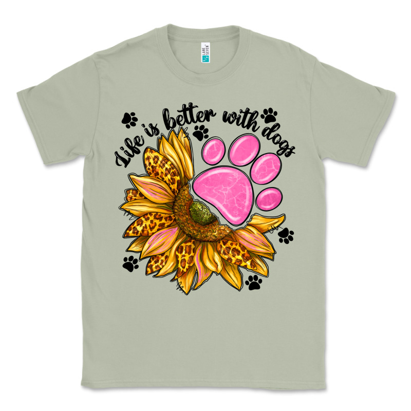 Life Is Better With Dogs Classic Tee by NancyCooperArtShop | Teevron