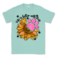 Seafoam life is better with dogs Classic Tee - NancyCooperArtShop