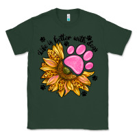 Sports Green life is better with dogs Classic Tee - NancyCooperArtShop