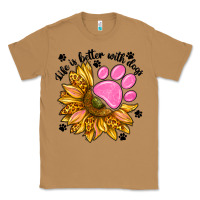 Toasted Coconut life is better with dogs Classic Tee - NancyCooperArtShop