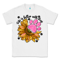 White life is better with dogs Classic Tee - NancyCooperArtShop