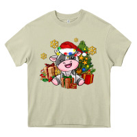 Mossy little cute christmas cow Heavy Core Tee - AdoDesignShop