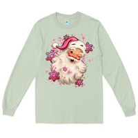 Matcha pink christmas santa claus Long Sleeve Tee - MaliasSmallBusiness
