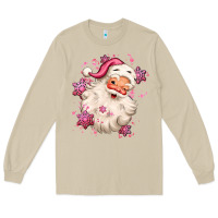 Mushroom pink christmas santa claus Long Sleeve Tee - MaliasSmallBusiness