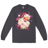 Smoke pink christmas santa claus Long Sleeve Tee - MaliasSmallBusiness