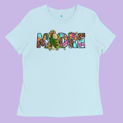 San Judas Madre Sunflower Ladies Tee Designed By Jahusdesignshop