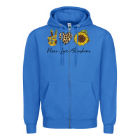 True Royal Peace Love Sunshine Zipper Hoodie - Bettercallsaul