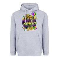 Heather Grey its mardi gras yall Heavyweight Hoodie - CowGirlArtShop
