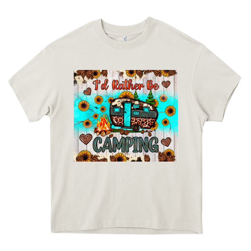 I’d Rather Be Camping Heavy Core Tee by JahusDesignShop | Teevron