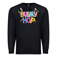 Black do the bunny hop easter Premium Sweatshirt - CowGirlArtShop