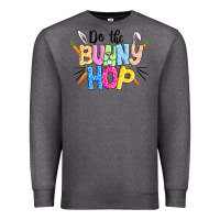 Charcoal Heather do the bunny hop easter Premium Sweatshirt - CowGirlArtShop