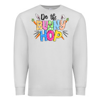 Dove Grey do the bunny hop easter Premium Sweatshirt - CowGirlArtShop