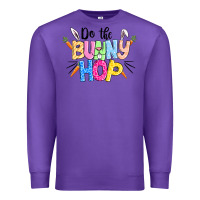 Purple do the bunny hop easter Premium Sweatshirt - CowGirlArtShop