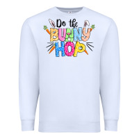 White do the bunny hop easter Premium Sweatshirt - CowGirlArtShop