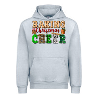 Heather Grey baking christmas cheer Urban Hoodie - FaDigitalArtStudio