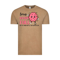 Vintage Coffee sorry brain full Vintage Tee - MaliasSmallBusiness