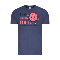 Vintage Denim sorry brain full Vintage Tee - MaliasSmallBusiness