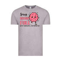 Vintage Zinc sorry brain full Vintage Tee - MaliasSmallBusiness