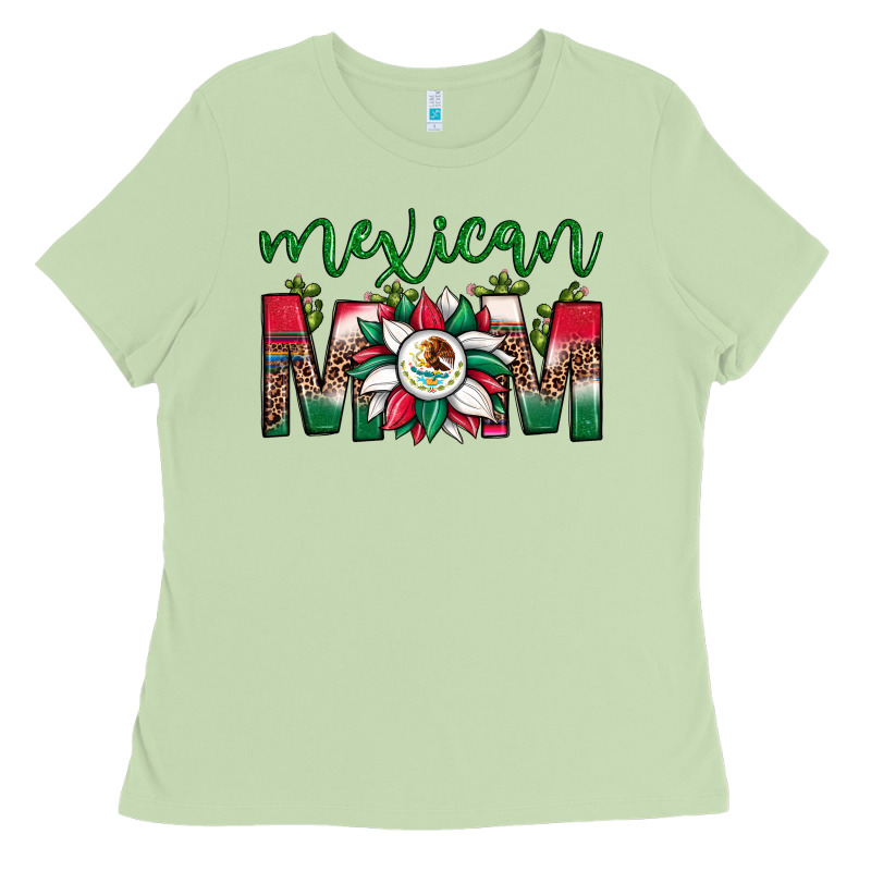 Mexican Flag Sunflower Mom Leopard Ladies Tee by JahusDesignShop | Teevron
