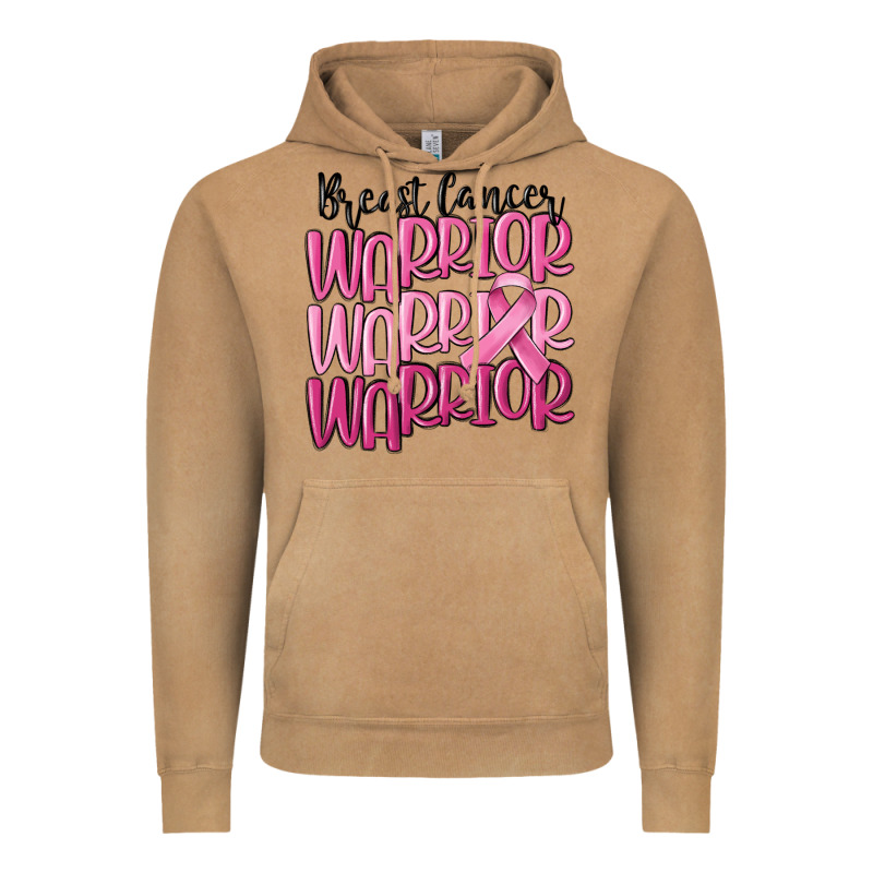 Breast Cancer Warrior Vintage Hoodie by MaliasSmallBusiness | Teevron