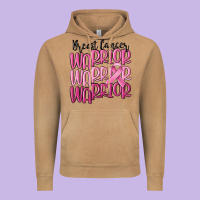 Breast Cancer Warrior Vintage Hoodie Designed By Maliassmallbusiness