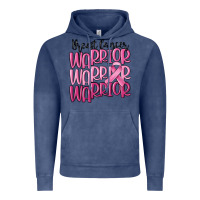 Vintage Denim breast cancer warrior Vintage Hoodie - MaliasSmallBusiness
