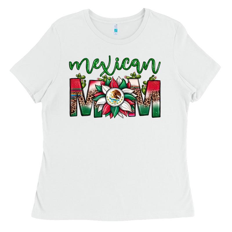 Mexican Flag Sunflower Mom Leopard Ladies Tee by JahusDesignShop | Teevron