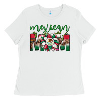 White mexican flag sunflower mom leopard Ladies Tee - JahusDesignShop