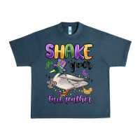 Midnight Navy shake your tail feather mardi gras Urban Heavy Tee - MaliasSmallBusiness