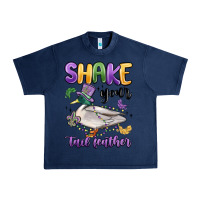 Navy shake your tail feather mardi gras Urban Heavy Tee - MaliasSmallBusiness
