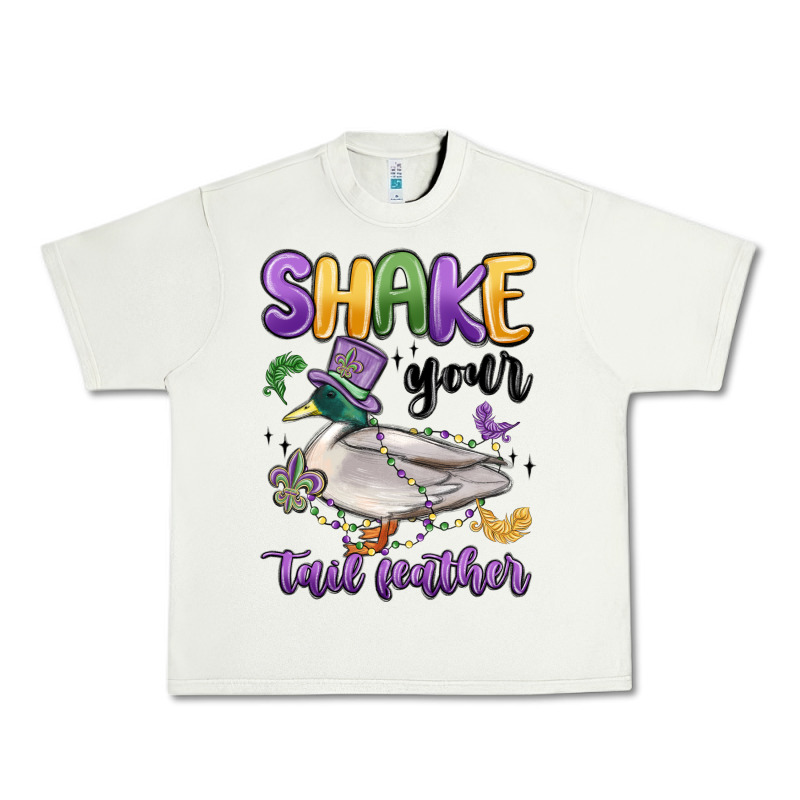 Shake Your Tail Feather Mardi Gras Urban Heavy Tee by MaliasSmallBusiness | Teevron