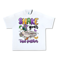 White shake your tail feather mardi gras Urban Heavy Tee - MaliasSmallBusiness