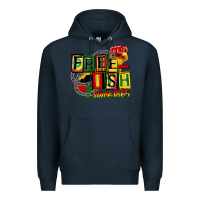 Navy free ish since 1865 Premium Hoodie - CowGirlArtShop