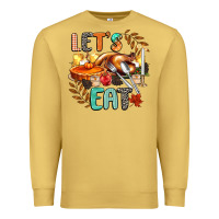 Antique Gold lets eat Premium Sweatshirt - CowGirlArtShop