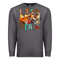 Charcoal Heather lets eat Premium Sweatshirt - CowGirlArtShop