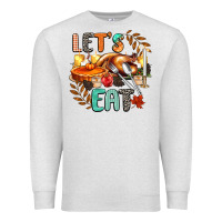 Oatmeal Heather lets eat Premium Sweatshirt - CowGirlArtShop