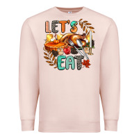 Pale Pink lets eat Premium Sweatshirt - CowGirlArtShop