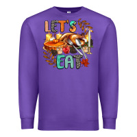 Purple lets eat Premium Sweatshirt - CowGirlArtShop