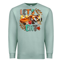 Seafoam lets eat Premium Sweatshirt - CowGirlArtShop
