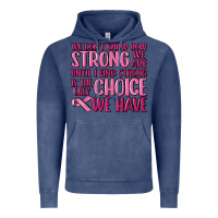 Vintage Denim breast cancer we don't know how strong we are Vintage Hoodie - MaliasSmallBusiness