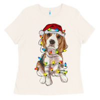 Bone christmas beagle Ladies Tee - RanaPortraitStore