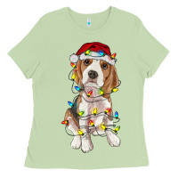 Matcha christmas beagle Ladies Tee - RanaPortraitStore