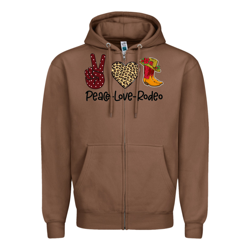 Peace Love Rodeo Zipper Hoodie by Bettercallsaul | Teevron